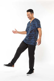 Bush – Midnight - Unisex Printed Scrub Top