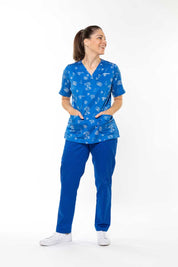 Bloomin' Aussies - Opal –  Women's Printed Scrub Top