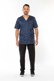 Bush – Midnight - Unisex Printed Scrub Top